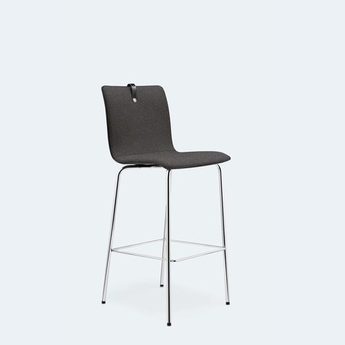 Tabouret de bar contemporain - MESAMI XL - Löffler Bürositzmöbel GmbH - en tissu / en acier / avec piètement en métal laqué
