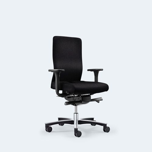 Chaise de bureau contemporaine - PLUS VISIBLE - Löffler Bürositzmöbel GmbH - d'intérieur / en tissu / avec piètement en métal