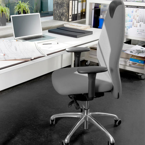 Chaise de bureau contemporaine - TANGO 24 - Löffler Bürositzmöbel GmbH - d'intérieur / en cuir / avec piètement en aluminium
