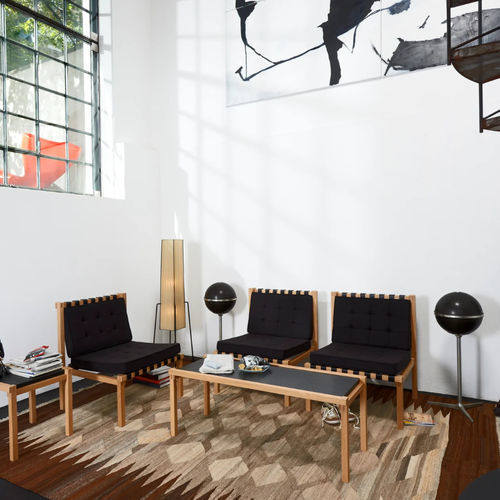 Fauteuil contemporain - WB-6  - Löffler Bürositzmöbel GmbH - en tissu / en cuir / en chêne