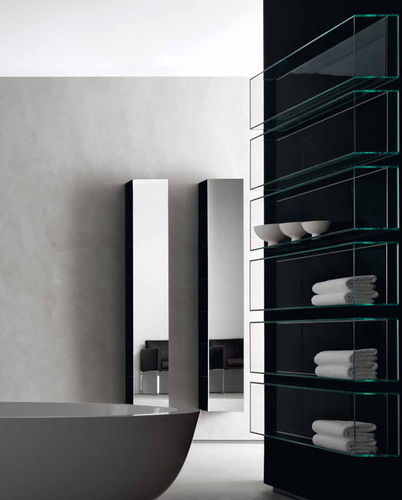 Meuble colonne de salle de bain - SHY LIGHT & CUBO - RI.FRA MOBILI - contemporain / avec miroir