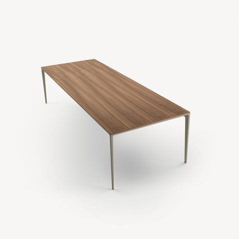 Table contemporaine - LONG ISLAND - RIMADESIO - en aluminium laqué / en nickel / rectangulaire