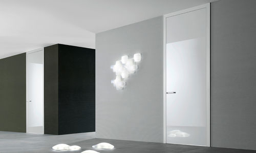 Porte d'intérieur - LINK+ - RIMADESIO - en aluminium / battante / vitrée