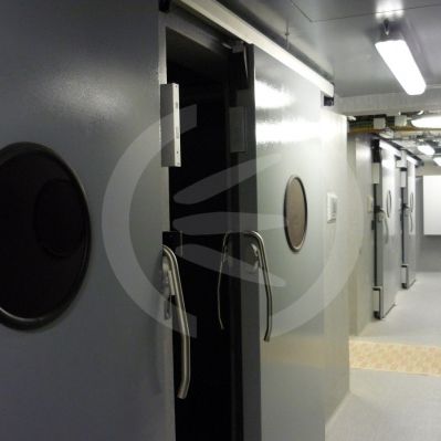 Porte phonique d'intérieur - RSR  - Acústica Integral - en métal / coulissante / contemporaine