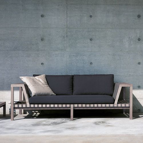 Canapé contemporain - NETWORK 120 - RODA - en tissu / avec accoudoirs / avec coussin amovible