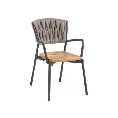 Chaise contemporaine - PIPER 221 - RODA - d'extérieur / d'intérieur / en teck
