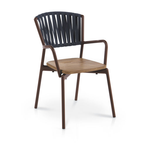 Chaise contemporaine - PIPER 121 - RODA - d'extérieur / d'intérieur / en teck