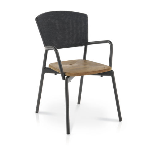 Chaise contemporaine - PIPER 021 - RODA - d'extérieur / d'intérieur / en teck