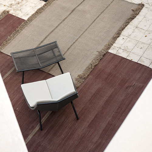 Tapis contemporain - TRIPTYQUE 002 - RODA - uni / en fibres synthétiques / rectangulaire