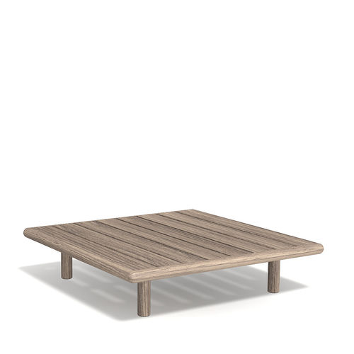 Table basse contemporaine - EDEN 020 - RODA - en teck / avec piètement en teck / carrée