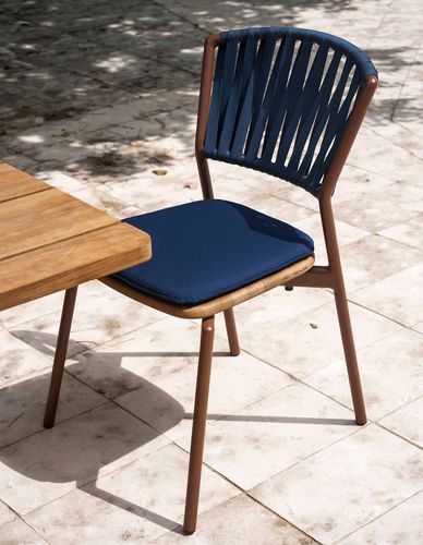 Chaise contemporaine - PIPER 120 - RODA - d'extérieur / d'intérieur / en teck