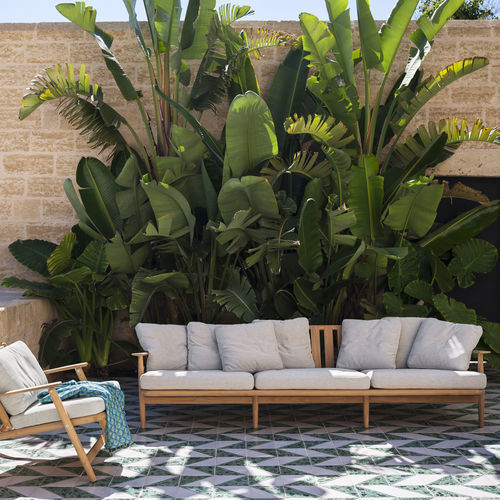 Canapé contemporain - LEVANTE 103 - RODA - de jardin / de terrasse / en tissu