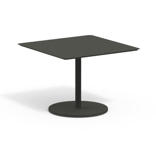 Table bistrot contemporaine - BUTTON 603 - RODA - en aluminium laqué / avec piètement en aluminium laqué / carrée