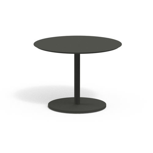 Table bistrot contemporaine - BUTTON 604 - RODA - en teck / en aluminium laqué / en grès