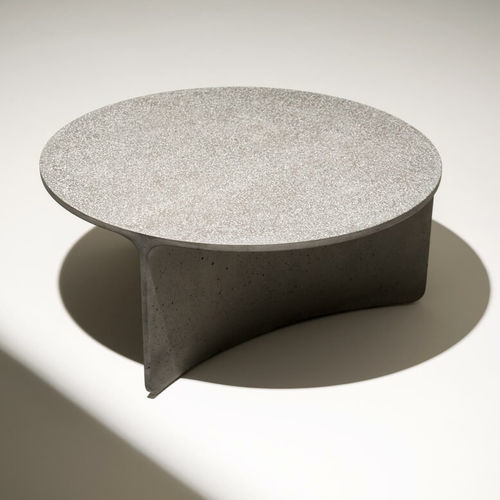 Table basse contemporaine - ASPIC 002 - RODA - en béton / avec piètement en béton / ronde