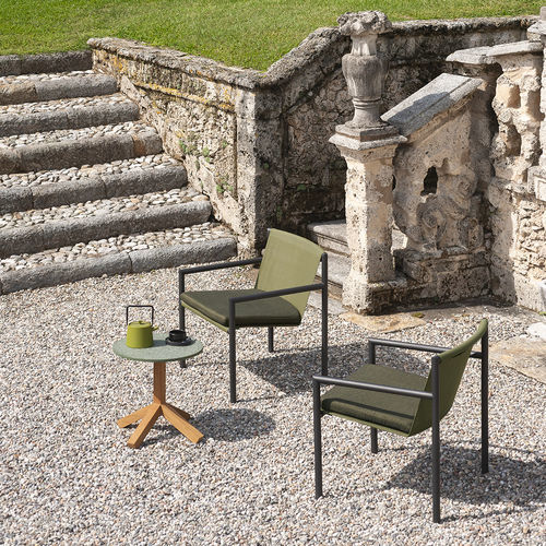Fauteuil contemporain - PLEIN AIR 068 - RODA - en Batyline® / en acier peint / en acier inoxydable