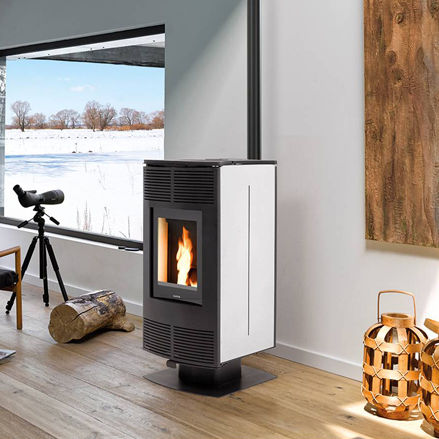 Poêle à granulés - APOGÉE - SUPRA FRANCE - 5 kW - 10 kW / contemporain / en fonte