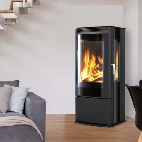 Poêle à bois - ANAYA TRI-VISION - SUPRA FRANCE - 5 kW - 10 kW / à poser / à 3 faces
