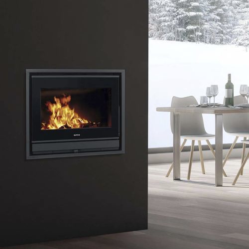 Insert de cheminée à bois - NEO  - SUPRA FRANCE - en acier / à convection naturelle / contemporain