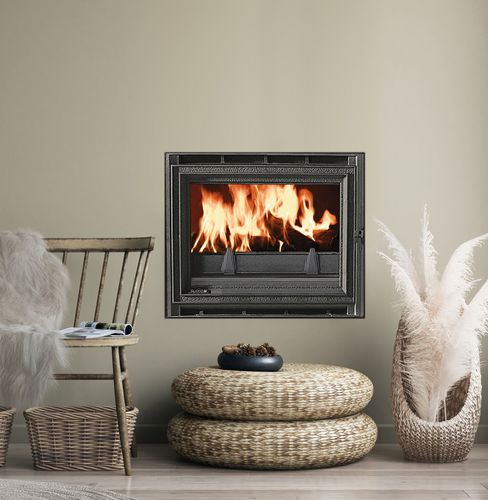 Insert de cheminée à bois - TERTIO 76 - SUPRA FRANCE - en acier / à convection naturelle / contemporain
