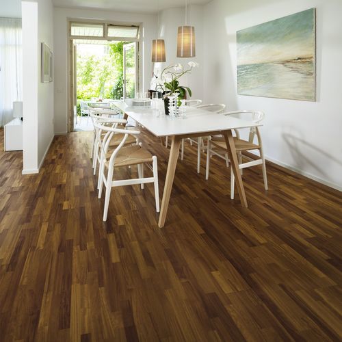 Parquet contrecollé - 3S 5G - Karelia - en iroko / en huile naturelle / laqué