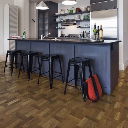 Parquet contrecollé - TIME SMOKED - Karelia - en chêne / brossé / mat