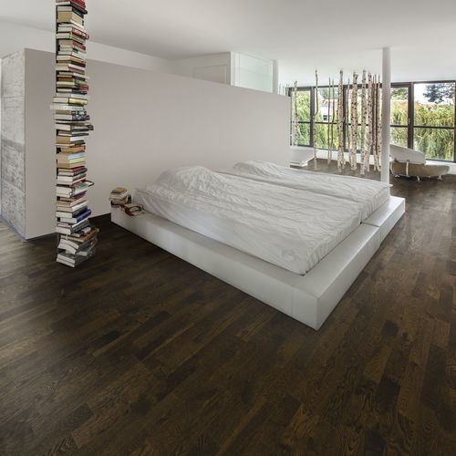 Parquet contrecollé - LIGHT SMOKED 3S - Karelia - en chêne / huilé / mat