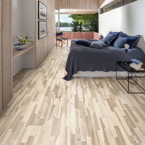 Parquet contrecollé - COUNTRY VANILLA 3S - Karelia - en frêne / mat / laqué