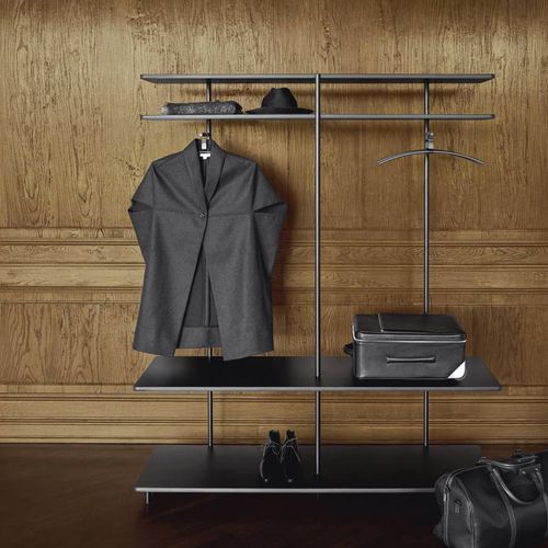 Portant contemporain - AERO V - Living Divani - en métal / MDF / stratifié
