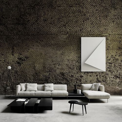 Canapé modulable - ROD SYSTEM - Living Divani - contemporain / en tissu / en cuir