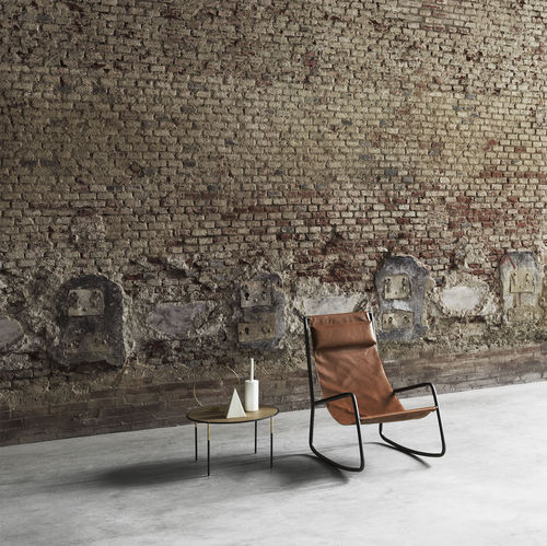 Fauteuil contemporain - FLOW - Living Divani - en tissu / en cuir / en corde