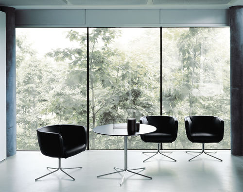 Fauteuil contemporain - JELLY - Living Divani - en tissu / en cuir / en acier