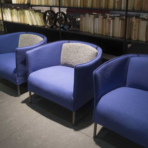 Fauteuil contemporain - SARTOR. C - Living Divani - en tissu / en cuir / en feutre