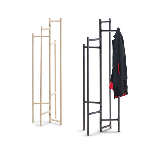 Porte-manteau sur pied - CEIBA - Living Divani - contemporain / en frêne / noir