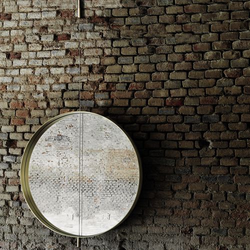 Miroir mural - GALILEO - Living Divani - suspendu / contemporain / rond
