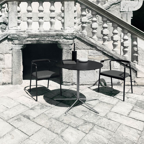 Chaise de jardin contemporaine - RIVULET - Living Divani - d'extérieur / en tissu / avec piètement en acier inoxydable