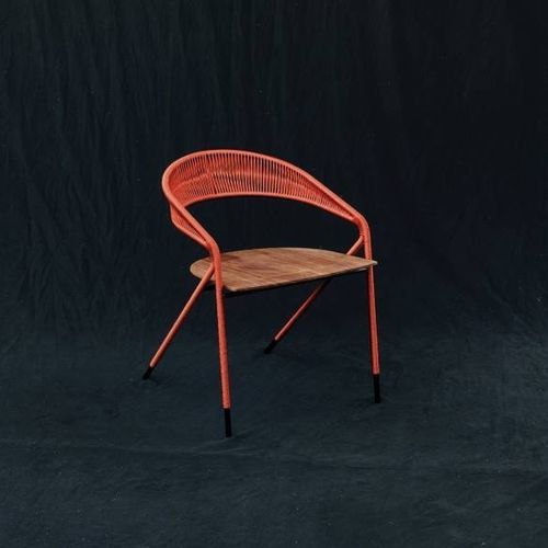 Chaise de salle à manger contemporaine - GEORGE'S - Living Divani - de jardin / en iroko / en corde