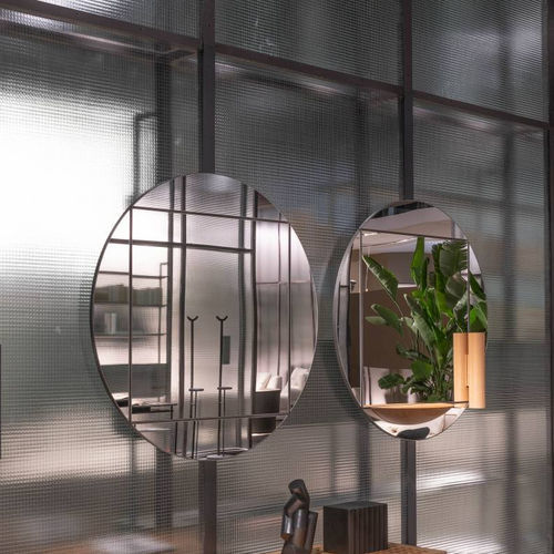 Miroir mural - PARADIGMA - Living Divani - contemporain / rond / en acier peint