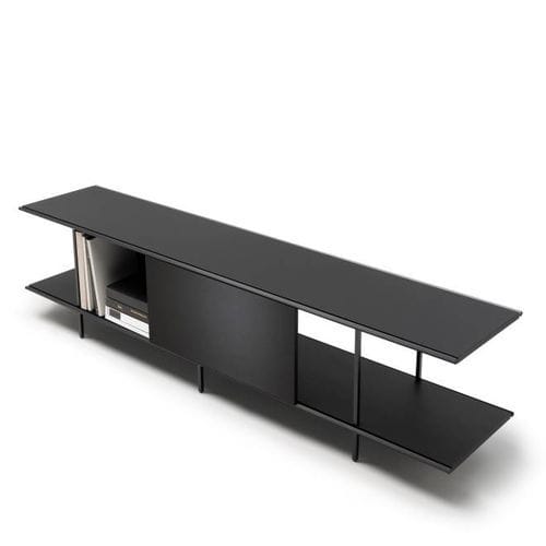 Buffet contemporain - RAILWAY - Living Divani - en chêne / en placage de bois / en MDF