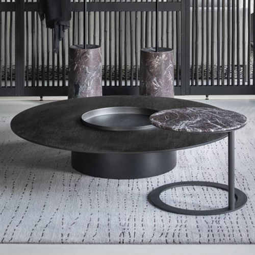 Table basse contemporaine - TETHYS - Living Divani - en MDF laqué / en HPL / en marbre