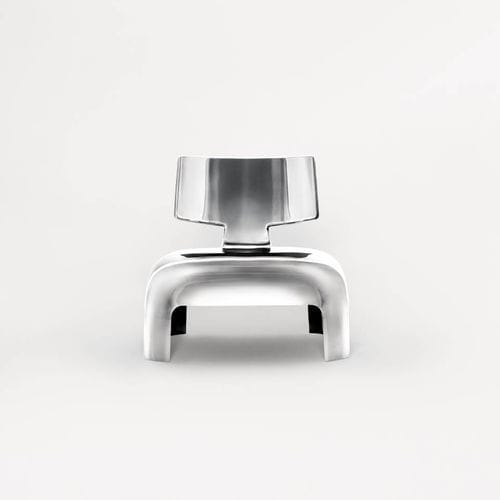 Fauteuil contemporain - 02 - Living Divani - en aluminium / rouge / bleu