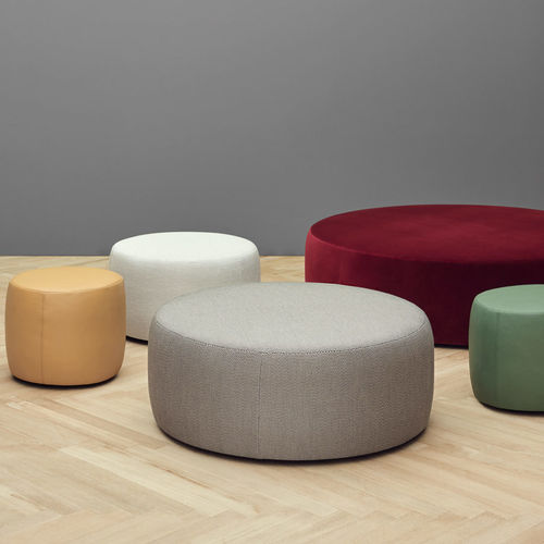 Ottoman contemporain - DEPART 3 - Joquer - en tissu / rond / d'intérieur
