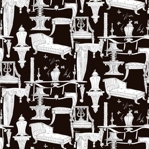 Tissu d'ameublement - LORENZO CASTILLO VOLUME II: BLANCA - Gastón y Daniela - à motif / en coton