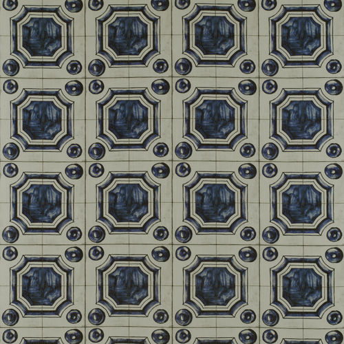 Tissu pour rideaux - CELIO GDT 5333-001 - Gastón y Daniela - à motif / en lin / imprimé à la main