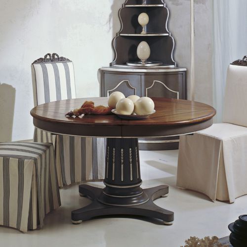 Table à manger classique - ART. 8482 - SALDA ARREDAMENTI - en chêne / en hêtre / ronde