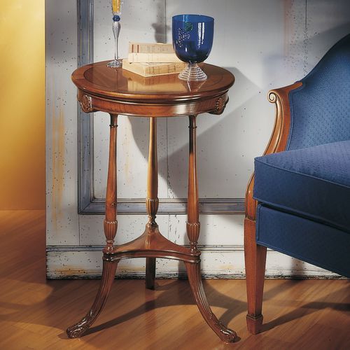 Table d'appoint classique - ART. 8072 - SALDA ARREDAMENTI - en cerisier / en ébène / ronde