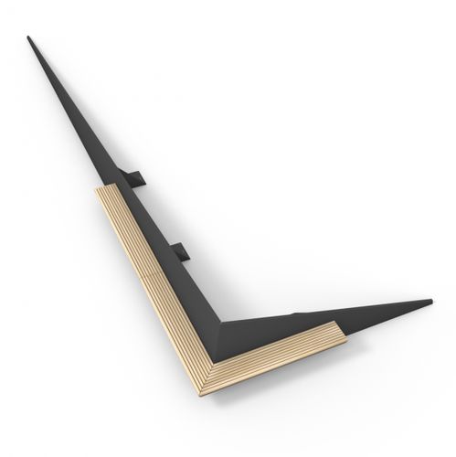 Banc public contemporain - CLIFFHANGER WALLS - Streetlife - en bois / avec dossier / sans accoudoirs