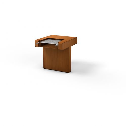 Table contemporaine - BOBBYQ - Streetlife - en acier inoxydable / en acier COR-TEN® / avec piètement en acier
