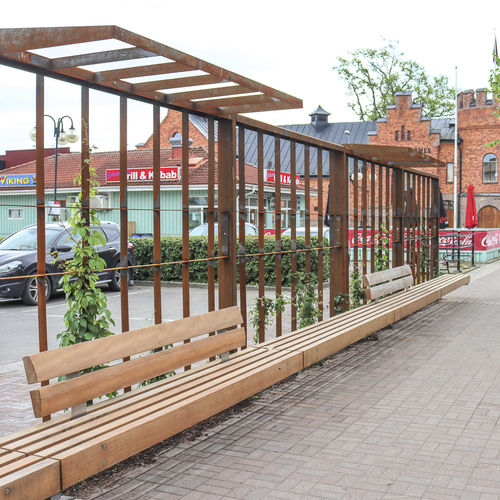 Treillage pour mur végétal - STREET SCREENS - Streetlife - en acier COR-TEN®