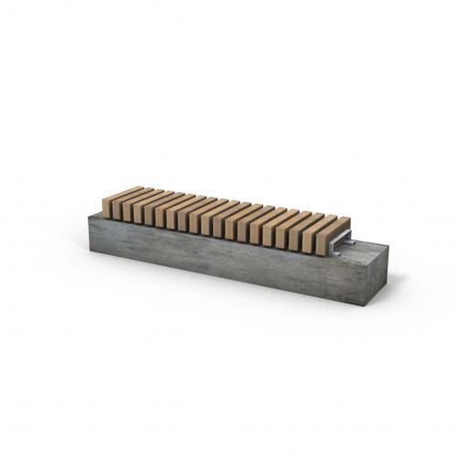 Banc public contemporain - ROUGH&READY CLOSED TOP  - Streetlife - en bois de feuillus / en matériaux composites / sans dossier
